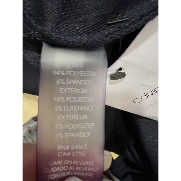 NWT Calvin Klein Belt Sleeveless Blue V-Neck Midi Dress with Side Buttons Size 6 - Picture 8 of 9